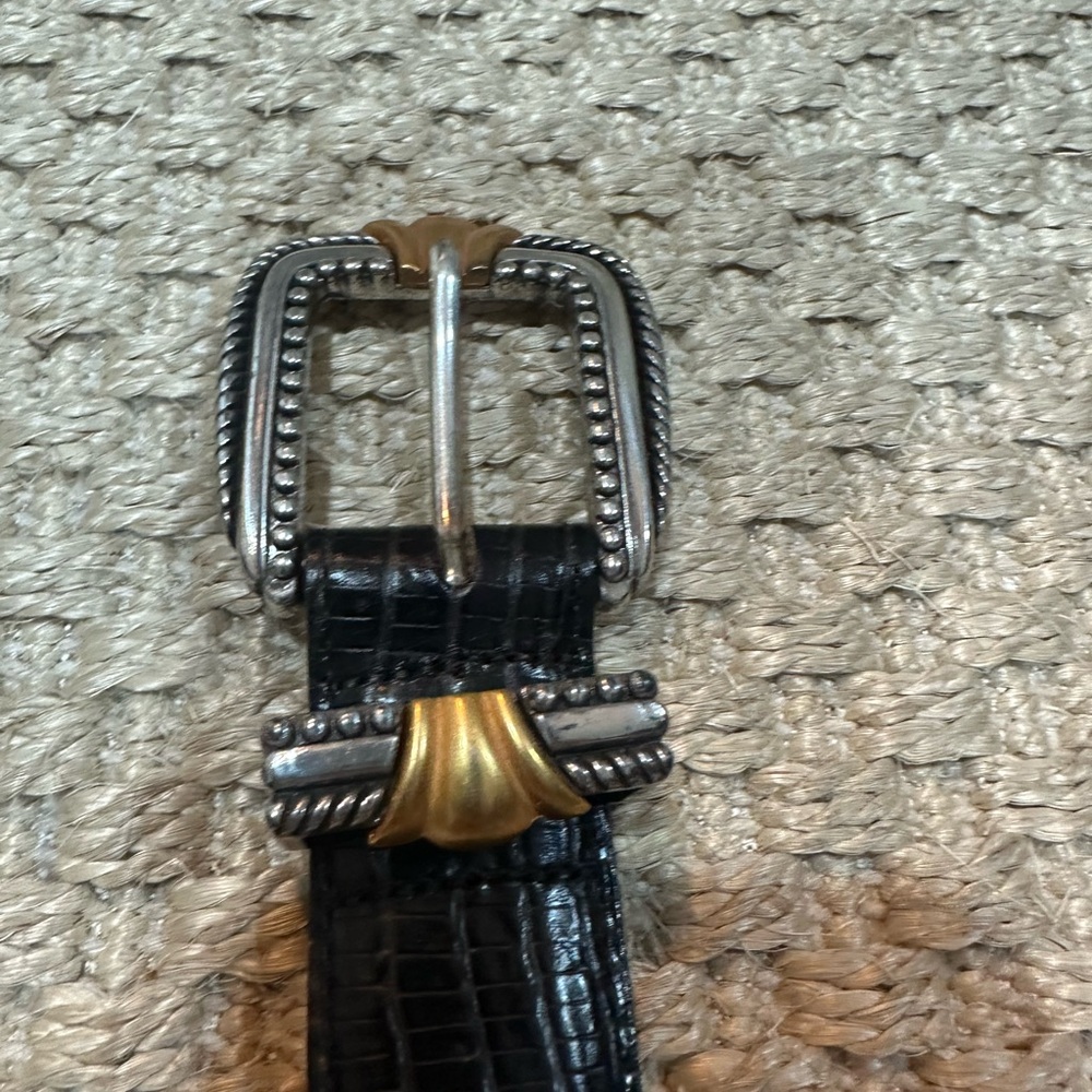 Brighton Museum Collection Black and Gold Women's Belt - Picture 4 of 6